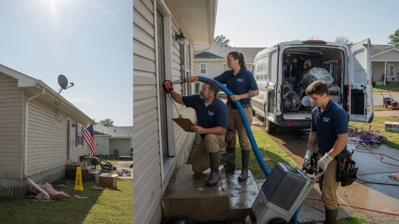 Ceiling Water Damage Restoration in Wellington, KS near me